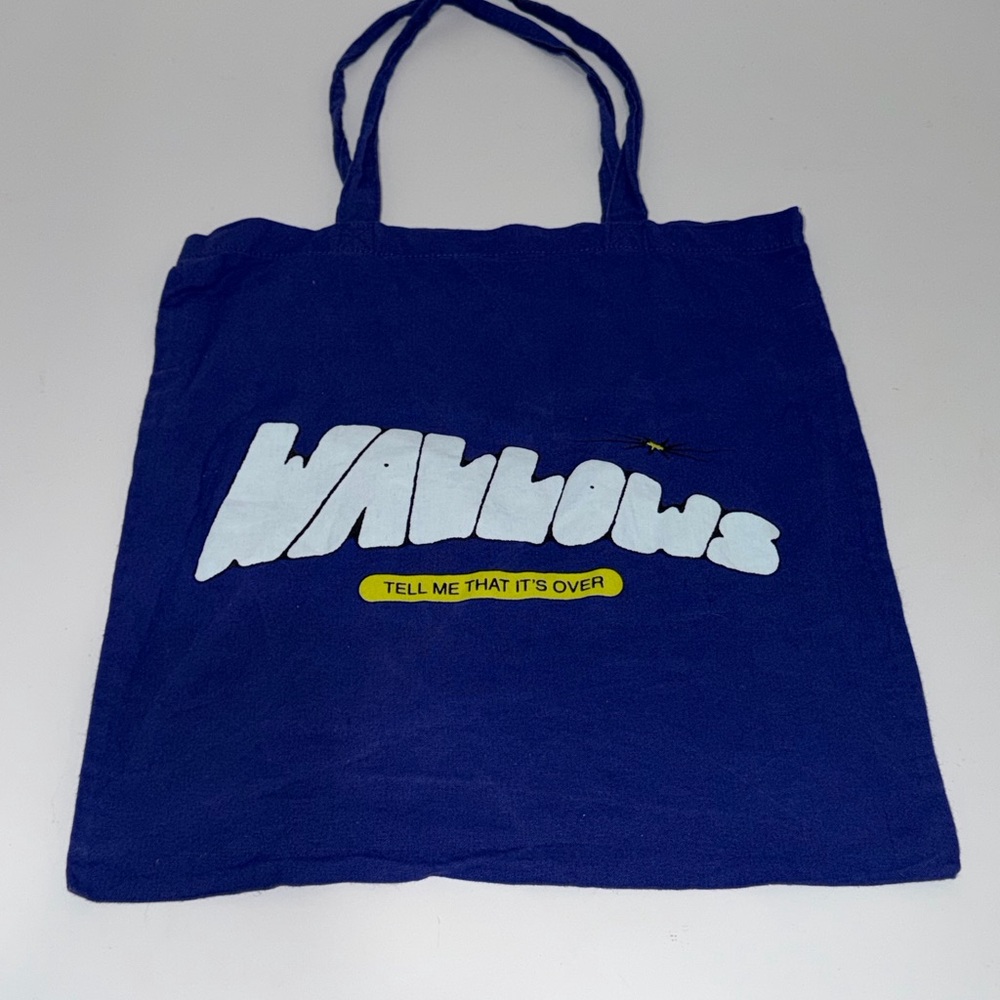 Official Wallows Merch Tell Me That It’s Over Blue logo Tote Bag